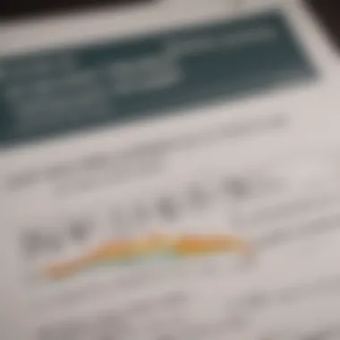 A close-up of a credit report with highlighted sections