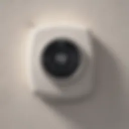 An energy-efficient thermostat on a wall