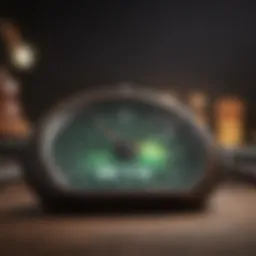 Visual representation of credit score monitoring tools