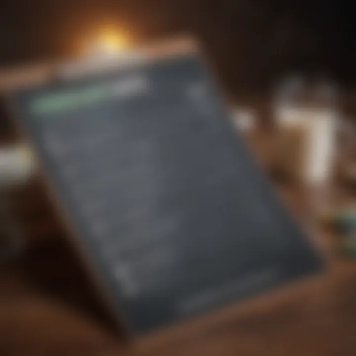 Checklist of Energy-Saving Habits A checklist of energy-saving habits on a clipboard