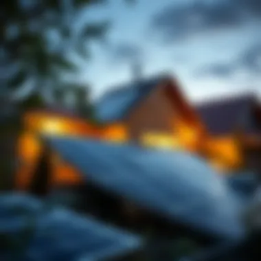 Renewable energy sources powering a residence