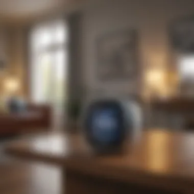Smart Living: Optimize Comfort and Efficiency Smart thermostat displaying energy usage statistics