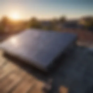 Solar panels installed on a residential roof