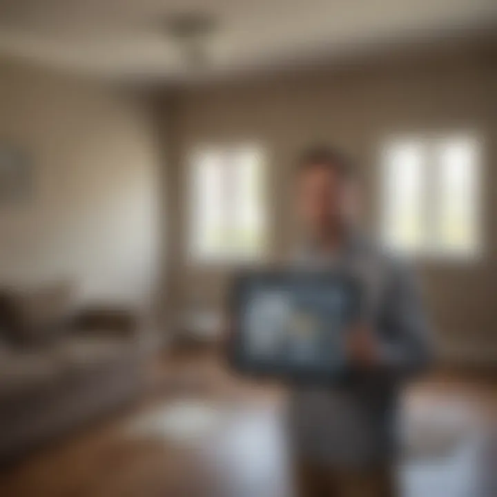 Home energy audit checklist on a tablet