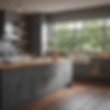 Kitchen Remodel Transformation Before and after images of a kitchen remodel.