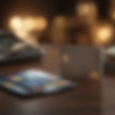 Young adult setting financial goals with a credit card.