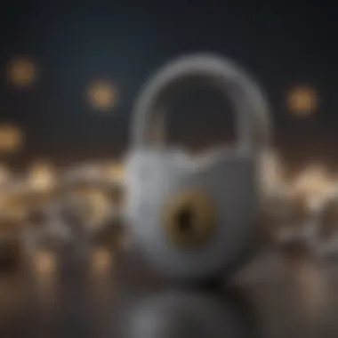 A close-up of a padlock symbolizing data protection