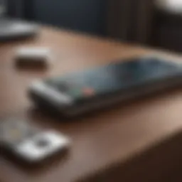 Visual representation of number transfer between devices