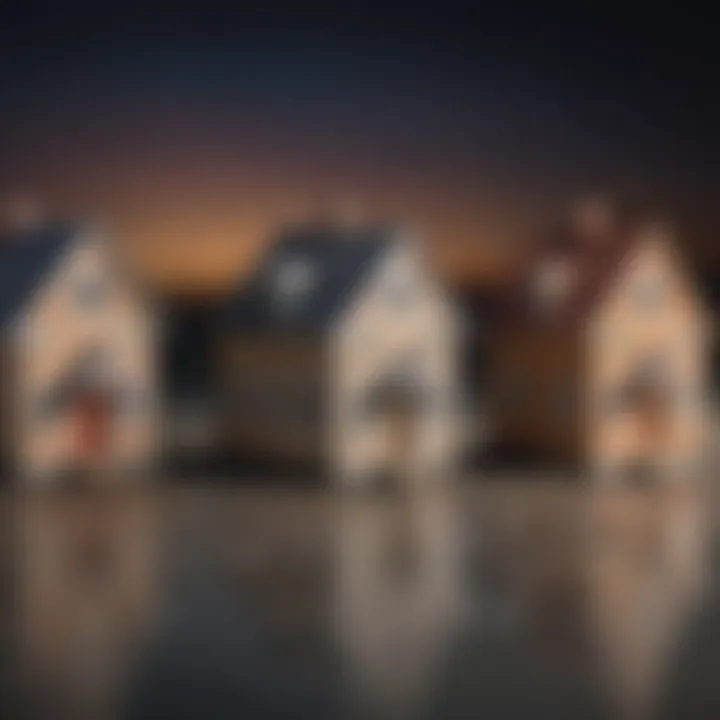 A chart comparing different types of mortgages available to buyers.