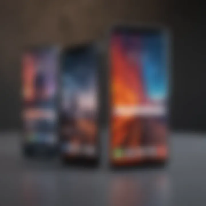 Comparing Features of Various Big Display Phones Comparison of different big display phones side by side