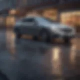 Business vehicle on the road