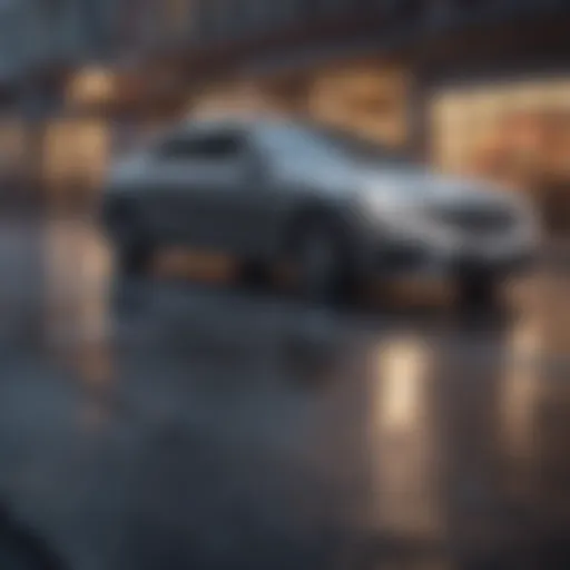 Business vehicle on the road