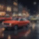 Illustration depicting different types of car loans available in the UK