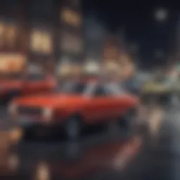 Illustration depicting different types of car loans available in the UK