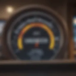 Visual representation of credit score metrics