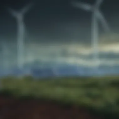 Interconnected Renewable Energy Sources A visual representation of renewable energy sources interconnected in a network