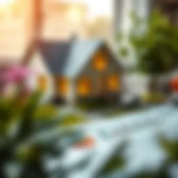 Financial graph illustrating home affordability