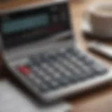 Visual representation of a mortgage calculator with inputs for principal and interest.