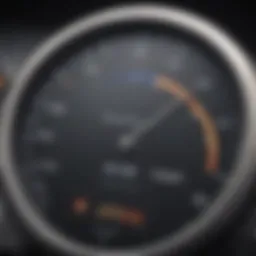 Graph illustrating internet speed metrics