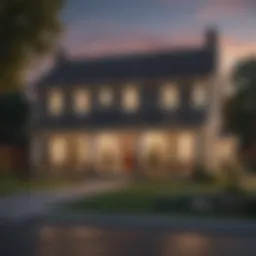 A serene home exterior showcasing a property owned outright
