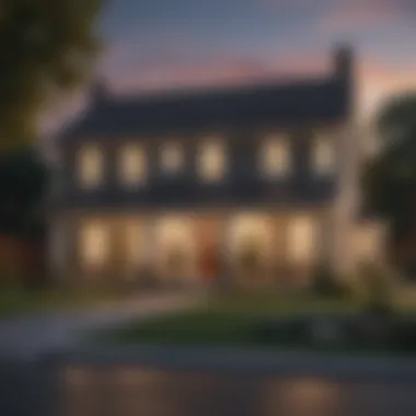 A serene home exterior showcasing a property owned outright