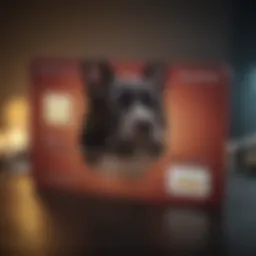Illustration of a pet credit card with a pet silhouette