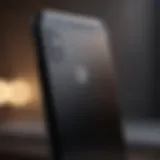 A close-up view of a refurbished smartphone showcasing its pristine condition.
