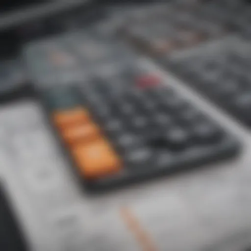A graphical representation of a remortgage calculator's interface showcasing input fields and results.