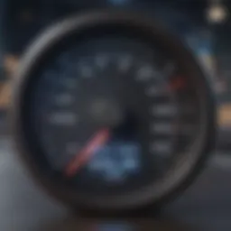 Visual representation of internet speed metrics