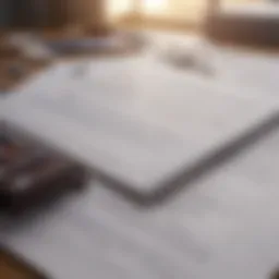 A close-up view of various insurance policy documents laid out on a table