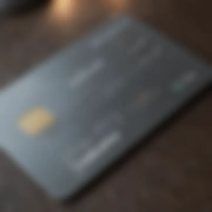 Close-up of a Barclaycard showcasing its design and features