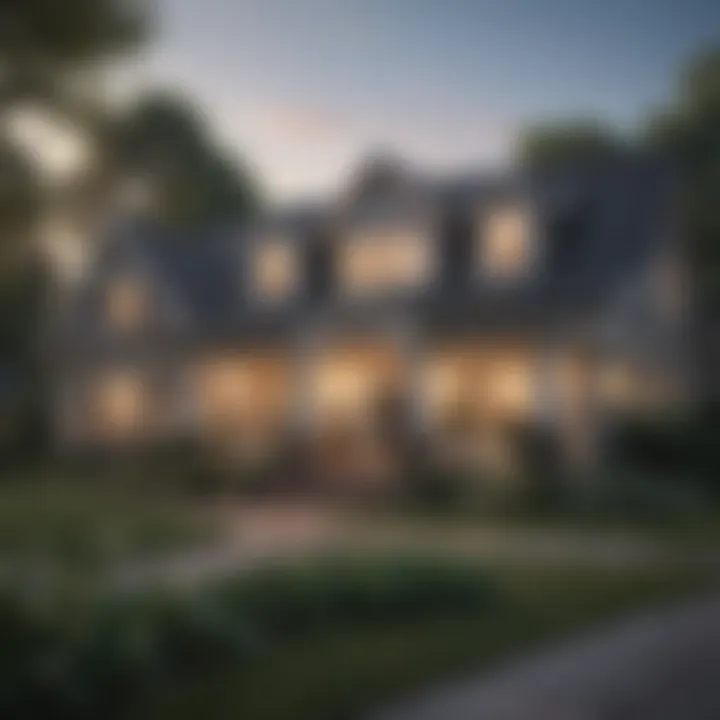 Home Exterior Reflecting Financial Commitment A serene home exterior representing mortgage responsibilities