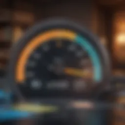 Visual representation of credit score metrics