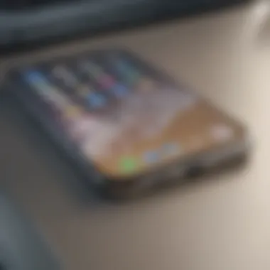 Latest iPhone Model Design and Features A detailed view of the latest iPhone model showcasing its sleek design and features.