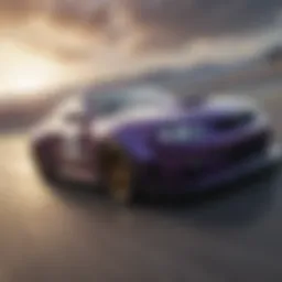 High-performance car on a racetrack demonstrating the thrill of track days