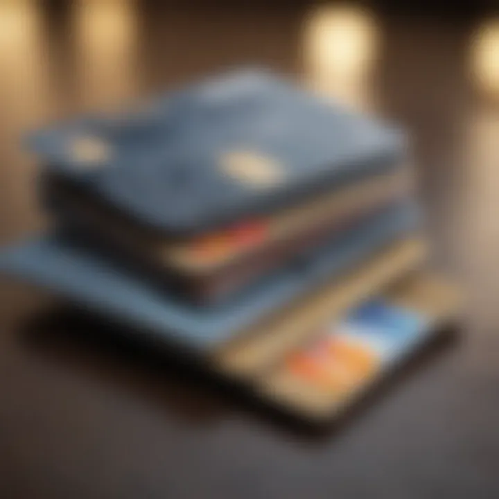 Visual representation of credit card types