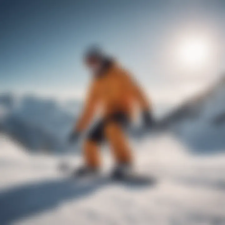 A group of snowboarders in action on the slopes