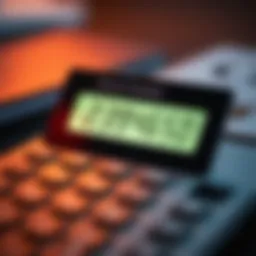 Calculator displaying zero interest calculations