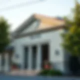 A bank building representing traditional lending options.