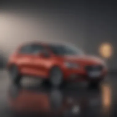 New Car with Financial Symbols Illustrating Zero Interest Financing A new car with financial symbols illustrating zero interest financing